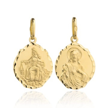 Pandantiv Aur 14k cu Fecioara Maria si Iisus - Img 4