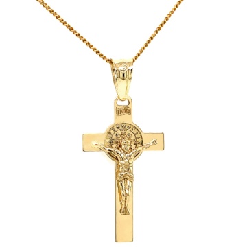 Pandantiv Aur 14k cu Iisus Hristos - Img 2