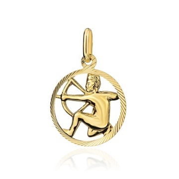 Pandantiv Aur 14K cu Semnul Zodiacal Sagetator