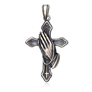 Pandantiv cu cruciulita Pray din argint 925