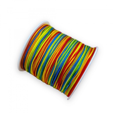 Rola snur 100m x 0.8mm - multicolor happy - Img 2