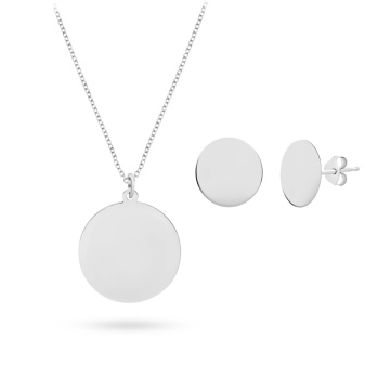 Set cu banut din argint 925 personalizabil cu orice nume, initiale sau text - Img 1