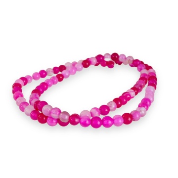 Sirag Agate Roz de sinteza rotunde 4mm - Img 2