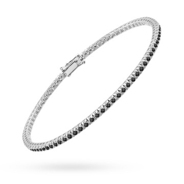 Bratara Aur 14K cu Diamante Naturale Negre 1.20 ct - Img 6