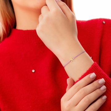Brățară Blossom cu floricica din aur 14K - Img 3