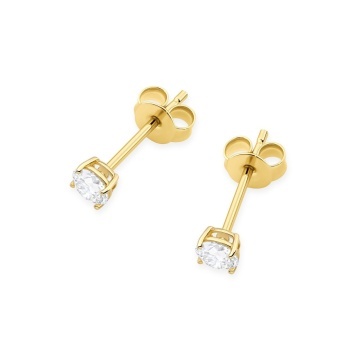 Cercei Aur 14K cu Diamant de Laborator 0.30 ct - Img 2