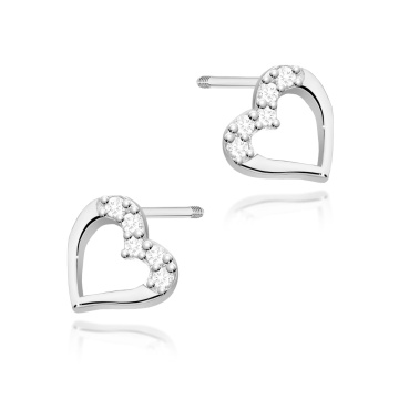 Cercei Aur 14K cu Diamante Naturale 0.09 ct Filet cu Protectie - Img 4