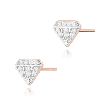 Cercei Aur 14K cu Diamante Naturale 0.10 ct - Img 5
