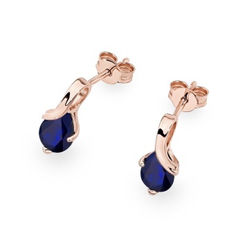 Cercei Aur 14K cu Safir 0.60 ct - Img 5