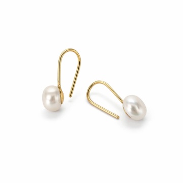 Cercei Clasic Pearls din AUR 14K - Img 2