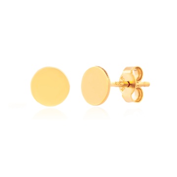 Cercei Coin Mini cu banut de 0.6cm din AUR 14K