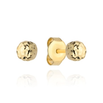 Cercei din Aur 14K cu biluta de 5 mm