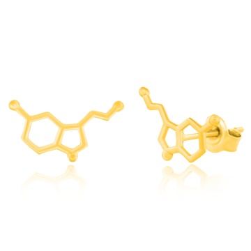 Cercei Serotonina 3D din argint - Img 2
