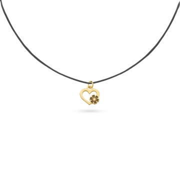 Choker Heart Collection Floare de Cires din AUR 14K