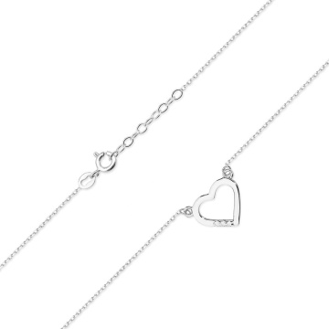 Colier Aur 14K cu Diamante Naturale 0.01 ct - Img 6