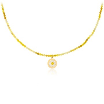 Colier Margareta din AUR 14K și Opal