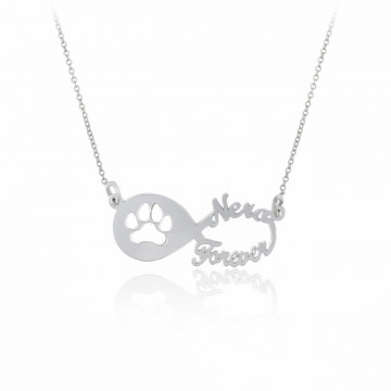 Colier My Friend din argint 925 personalizat cu nume si infinit - Img 2