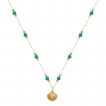 Colier Oceany din Inox placat cu AUR 18K