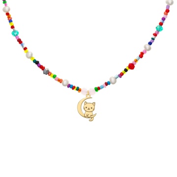 Colier Rainbow Kitty din AUR 14K
