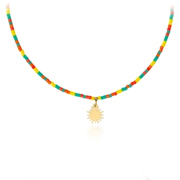 Colier Sunshine cu soare din Aur 14K