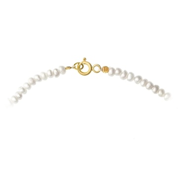 Colier Zodiac cu bănuț din Aur 14K și perle de cultura - Img 2