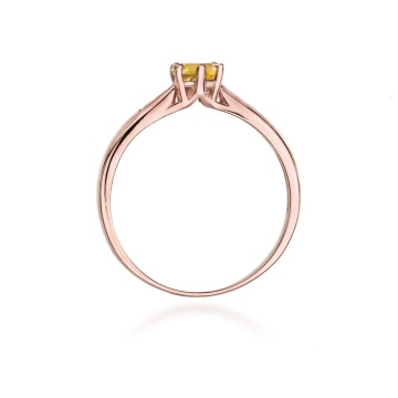 Inel Aur 14K cu Citrin 0.50 ct si Diamante Naturale 0.01 ct - Img 10