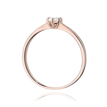 Inel Aur 14K cu Diamant de Laborator 0.20 ct - Img 7