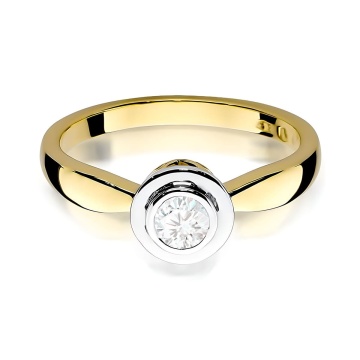 Inel Aur 14K cu Diamant de Laborator 0.30 ct - Img 2