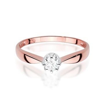 Inel Aur 14K cu Diamant de Laborator 0.30 ct - Img 8