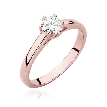 Inel Aur 14K cu Diamant de Laborator 0.40 ct - Img 7