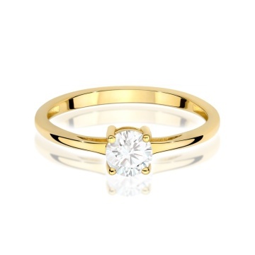 Inel Aur 14K cu Diamant de Laborator 0.50 ct - Img 2