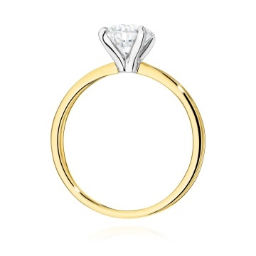 Inel Aur 14K cu Diamant de Laborator 1.00 ct - Img 3