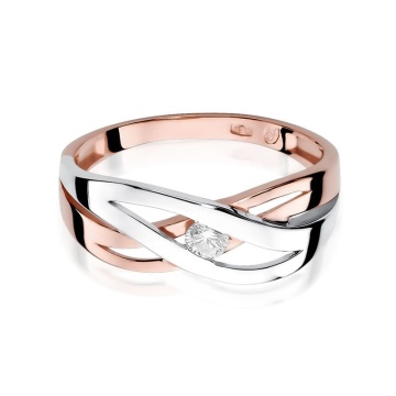 Inel Aur 14K cu Diamant Natural 0.10 ct - Img 9