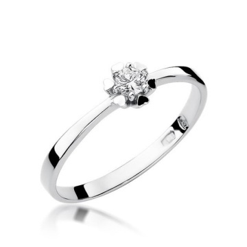 Inel Aur 14K cu Diamant Natural 0.10 ct - Img 4