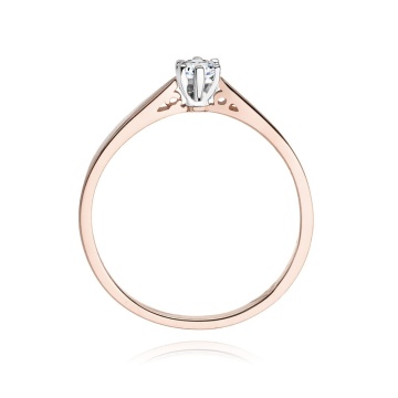 Inel Aur 14K cu Diamant Natural 0.12 ct - Img 11