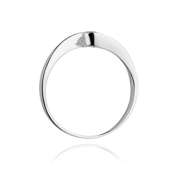 Inel Aur 14K cu Diamant Natural 0.13 ct - Img 6
