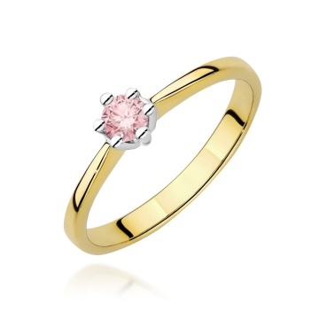 Inel Aur 14K cu Diamant Natural 0.15 ct