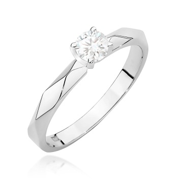 Inel Aur 14K cu Diamant Natural 0.25 ct - Img 9