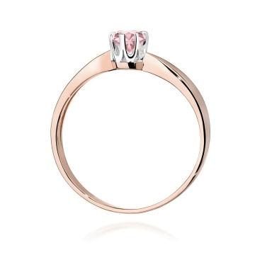 Inel Aur 14K cu Diamant Roz de Laborator 0.50 ct - Img 6