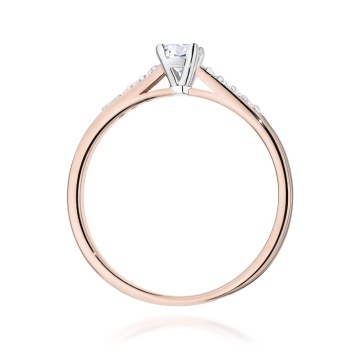 Inel Aur 14K cu Diamante de Laborator 0.32 ct - Img 7