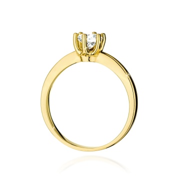 Inel Aur 14K cu Diamante de Laborator 0.50 ct - Img 3