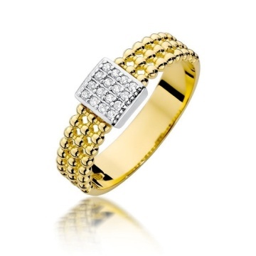 Inel Aur 14K cu Diamante Naturale 0.08 ct