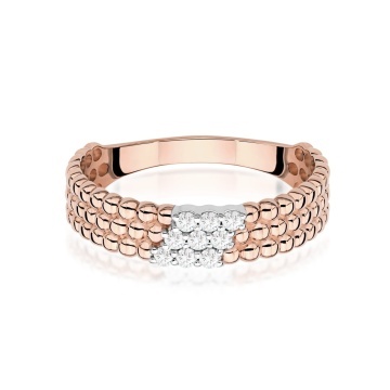 Inel Aur 14K cu Diamante Naturale 0.13 ct - Img 6