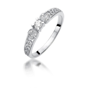 Inel Aur 14K cu Diamante Naturale 0.13 ct - Img 4