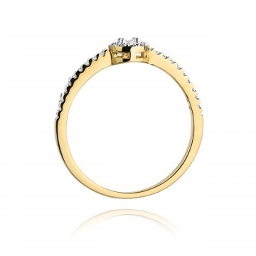 Inel Aur 14K cu Diamante Naturale 0.19 ct - Img 3