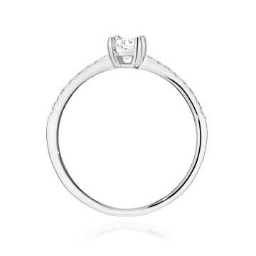 Inel Aur 14K cu Diamante Naturale 0.38 ct - Img 7