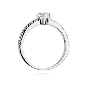 Inel Aur 14K cu Diamante Naturale 0.40 ct - Img 7