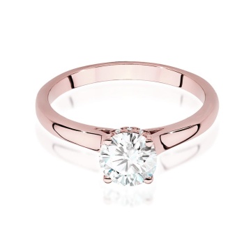 Inel Aur 14K cu Diamante Naturale 0.76 ct - Img 8