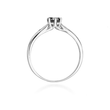Inel Aur 14K cu Diamante Naturale Albe si Negre 0.51 ct - Img 11