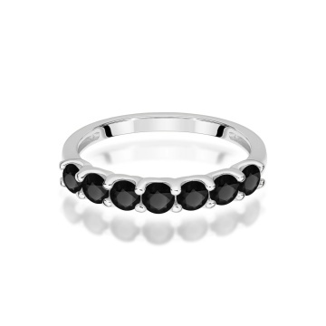 Inel Aur 14K cu Diamante Naturale Negre 0.84 ct - Img 10
